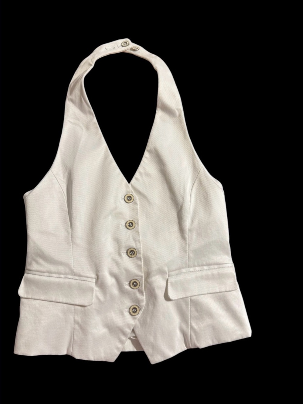 White Halter Vest 7th Avenue Design Studio collection from New York & Company